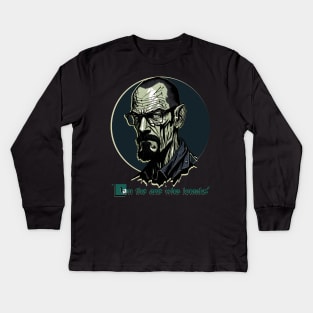 Walter White The one who knocks Kids Long Sleeve T-Shirt